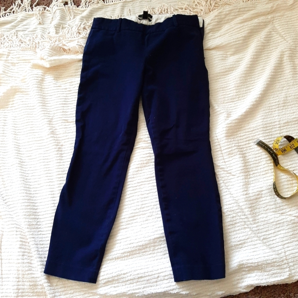 J Crew Minnie Navy Blue Skinny Pants Size 4